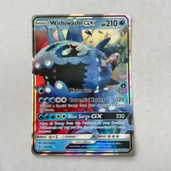 Wishiwashi GX 38/145 Pokemon Card Sun & Moon Guardians Rising - NM - Image 1