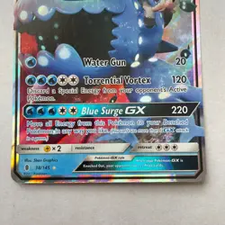 Wishiwashi GX 38/145 Pokemon Card Sun & Moon Guardians Rising - NM - Image 3