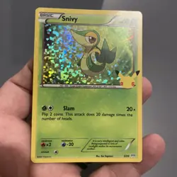 Pokemon Snivy Holo Card 5/25 McDonald's 2021 25th Anni. LP+ +Bonus FREE SHIPPING - Image 1