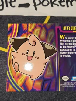 Cleffa #173 Pokemon Topps Johto League Champions Card NM - Image 5