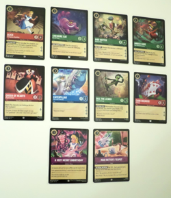 Disney Lorcana Theme Lot - Alice in Wonderland Theme Lot of 10 Cards - Image 2