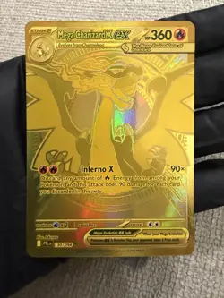 Mega Charizard X EX Phantasmal Flames 130/94 Mega Gold Card Ultra Rear NM / MINT - Image 1