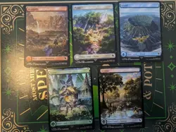 Plains Swamp Island Mountain Forest (Chocobo Track Foil) Set MTG Final Fantasy - Image 1