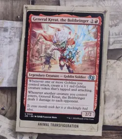 General Kreat, the Boltbringer (Anime) Foundations Jumpstart Regular NM MTG - Image 1