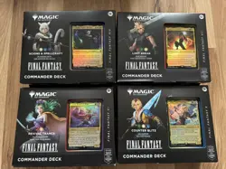 Magic The Gathering: Final Fantasy Commander Decks Set of 4 Packs - New - Image 1