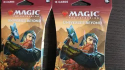 Magic: The Gathering Lord of the Rings Draft Booster 4 Packs Retail Packaging - Image 3