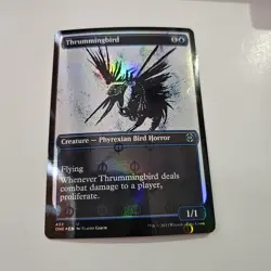 Thrummingbird (Showcase) (Step-and-Compleat Foil) Phyrexia: All Will Be One Foil - Image 1