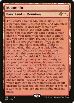 MTG Mountain Full-Text Lands Secret Lair Drop Regular Rare - Image 1