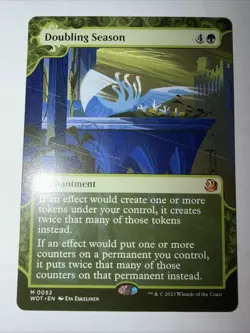 MTG Doubling Season WOT FOIL BORDERLESS Magic The Gathering - Image 1