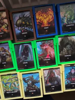 MTG Jumpstart J22 Theme Decks lot x 26 all sleeved & 3d Printed deck boxes NM - Image 3