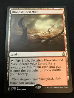 MTG Bloodstained Mire {Khans of Tarkir} - NM - Image 1