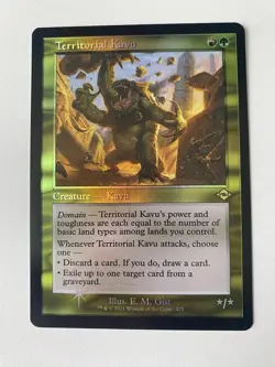 MTG FOIL Territorial Kavu Retro Frame Foil Etched - Modern Horizons 2 #425 - Image 1