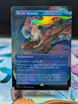 MTG English Mystic Remora (Borderless 406) NM Foil Secret Lair - Image 1