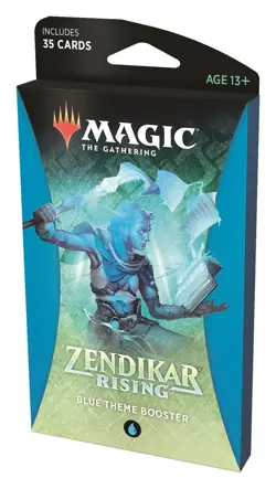 Magic The Gathering Zendikar Rising Blue Theme Booster Pack - Image 1