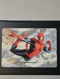 Spider-Man - Gold Stamped Sign Art Series 53/54 Art MTG Magic gathering - Image 1