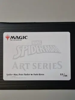Spider-Man - Gold Stamped Sign Art Series 53/54 Art MTG Magic gathering - Image 2