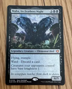 maha its feathers night foil BLB 0100 Near Mint - Image 1