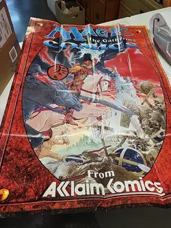 UNUSED MAGIC THE GATHERING COMICS Wotc 1995 ACCLAIM COMICS Retail Poster - Image 1