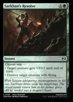 Sarkhan's Resolve FOIL Tarkir: Dragonstorm MTG NM - Image 1