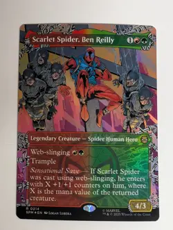 MTG - Scarlet Spider, Ben Reilly - SPM - R - Borderless Foil - 214 - Image 1
