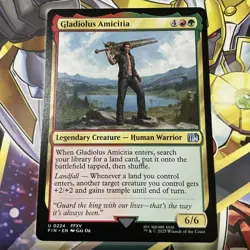 Gladiolus Amicitia FIN Final Fantasy MTG 224 M/NM NP Regular - Image 1