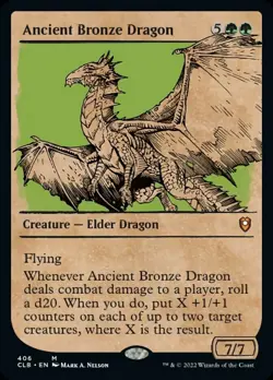 Ancient Bronze Dragon (Showcase) [Commander Legends: Battle for Baldur's Gate] - Image 1