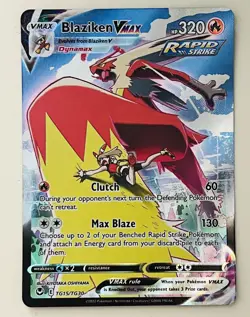Pokemon TCG Blaziken VMAX Silver Tempest Trainer Gallery TG15/TG30 NM - Image 1