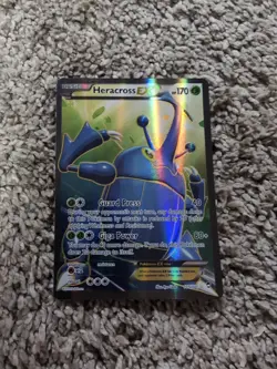 1x Heracross EX Full Art 105/111 Pokemon XY Furious Fists LP - Image 1