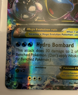 Pokemon TCG M Blastoise EX 30/146 XY Base LP - Filler/Replica I think - Image 4