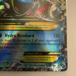 Pokemon TCG M Blastoise EX 30/146 XY Base LP - Filler/Replica I think - Image 5
