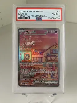 2023 Pokemon SVP English Mew ex 151 Ultra Premium Collection #053 - PSA 8 - Image 1