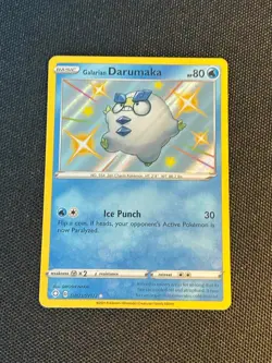 Pokemon Shining Fates - GALARIAN DARUMAKA BABY SHINY VAULT SV023/SV122 - NM - Image 1