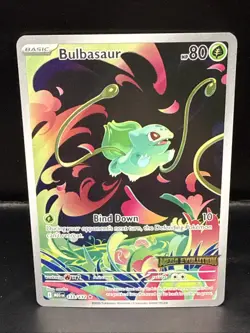 Pokemon Bulbasaur 133/132 Me01 Mega Evolution Illustration Rare Holo Stamped C - Image 1