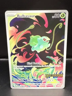 Pokemon Bulbasaur 133/132 Me01 Mega Evolution Illustration Rare Holo Stamped C - Image 2