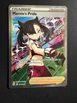 Pokemon Marnie's Pride Full Art Ultra Rare Trainer 171/172 Brilliant Stars Holo - Image 1