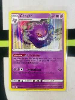Pokemon Gengar 085/202 Holo Rare SWSH01 Sword and Shield Base - Image 1