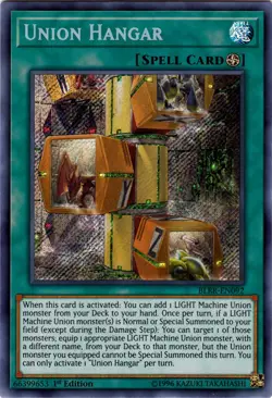 Yugioh! MP Union Hangar - BLRR-EN092 - Secret Rare - 1st Edition Moderately Play - Image 1