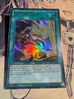 Yugioh Asian English ALIN-AE066 Gordian Slicer Ultra rare NM - Image 2