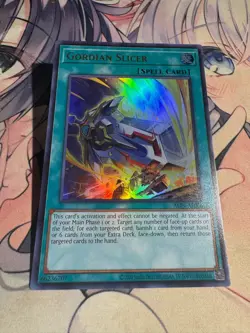 Yugioh Asian English ALIN-AE066 Gordian Slicer Ultra rare NM - Image 3