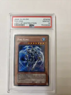 YUGIOH FOG KING LODT-EN098 SECRET PSA 10 Gem Mint Pop 2 - Image 1