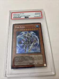 YUGIOH FOG KING LODT-EN098 SECRET PSA 10 Gem Mint Pop 2 - Image 2