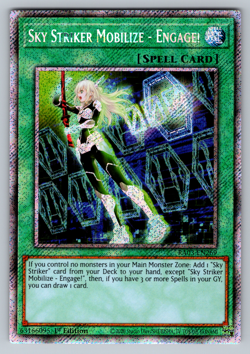 Sky Striker Mobilize - Engage! Yugioh RA03-EN269 Platinum Secret Rare PSR NM - Image 1