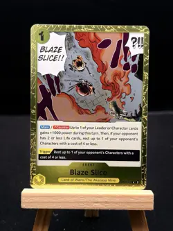 2024 ONE PIECE 500 YEARS IN THE FUTURE BLAZE SLICE OP07-116 (R) RARE - Image 1