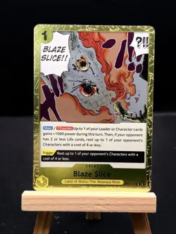 2024 ONE PIECE 500 YEARS IN THE FUTURE BLAZE SLICE OP07-116 (R) RARE - Image 5