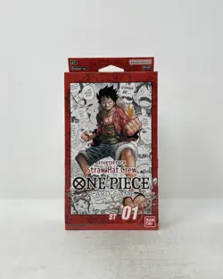 One Piece TCG Factory Sealed Starter Deck ST-01 Straw Hat Crew English Edition - Image 1