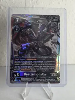 Digimon Card Game Beelzemon Ace EX10-074 SEC Secret Rare Sinister Order AUC - Image 1