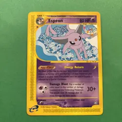 Espeon 11/147 Aquapolis E-Reader Series 2002 English Pokemon TCG Played Card - Image 1