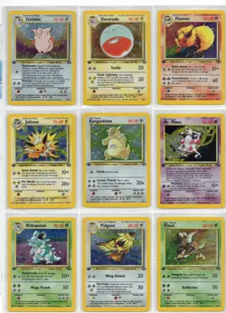 Vintage 1999 Pokemon Jungle 1st Edition Complete Set (64/64 Cards) NM/M - Image 1