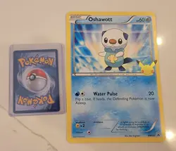 NM! JUMBO Oshawott BW03 Oversized Black Star Promo Pokemon Card - NM! - Image 1