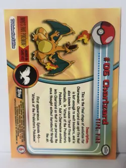 Pokemon CHARIZARD Topps Card 06 - Image 3